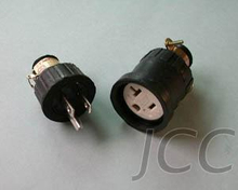 接地電纜中間插組（U-grounding Drop-proof Cable Termin: Male + Female）